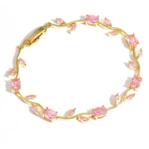 Pink Tulip Bracelet